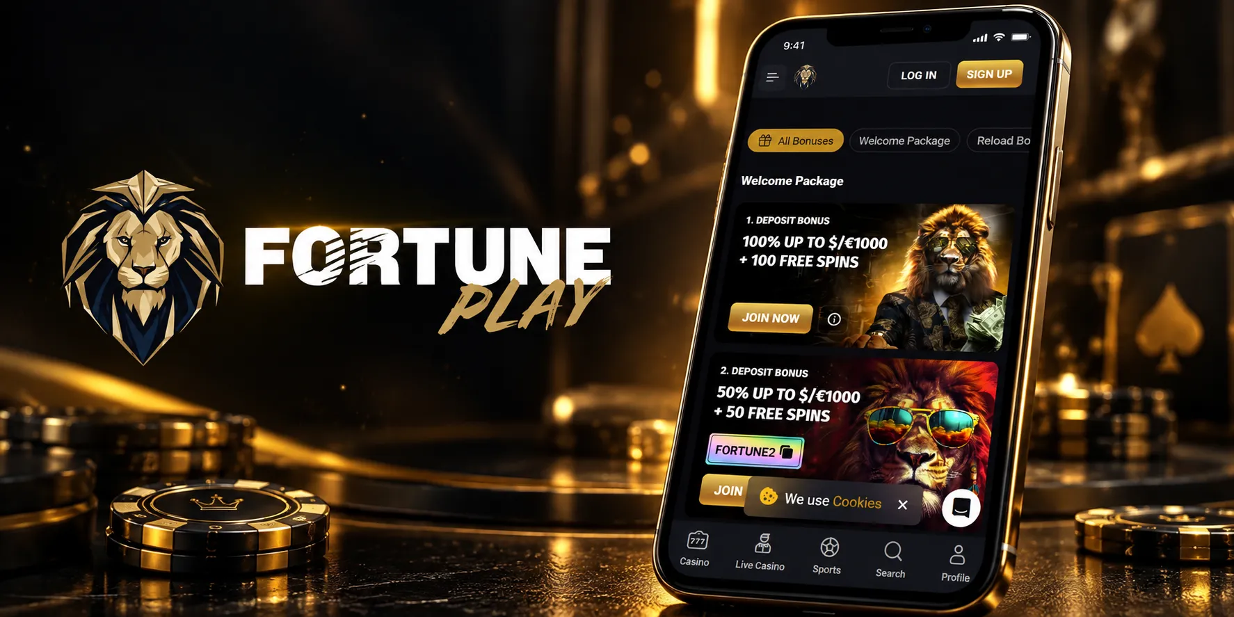FortunePlay Casino App-Screenshot